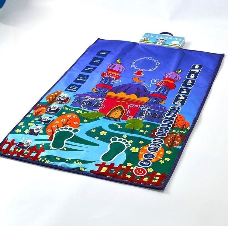 Children Educational Battery Operator Interactive Praying Mat, Praying Rug for Children Gift,  Islamic Children Prayer Mat Children Educational Battery Operator Interactive Praying Mat, Praying Rug for Children Gift,  Islamic Children Prayer Mat